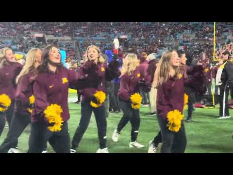 Minnesota cheerleaders at the Duke Mayo Bowl - 12.3.24