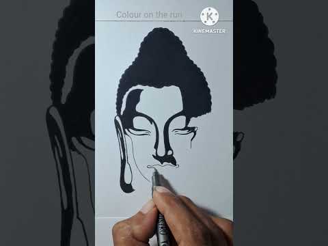 #art #beautiful #drawing #shorts #viralvideo #God Buddha #easy #tutorial ..