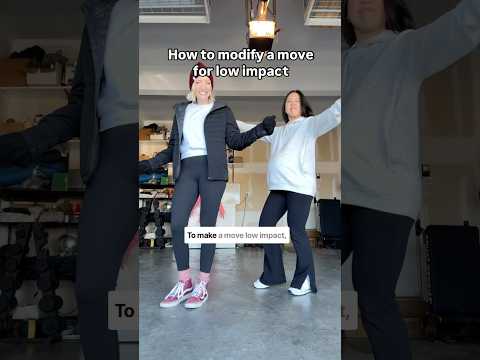 Modify for low impact dance moves