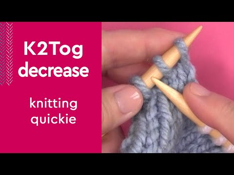 My Easiest Knitting Decrease K2Tog #shorts #k2tog #knittingtutorial