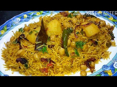 Chole Aalu Pulao / छोले आलू पुलाव / Chickpeas potato pulao /Veg.pulao,biryani / The Fatima's Kitchen