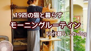 モーニングルーティン【morning routine】/19匹の保護猫と暮らす/年をとるという事/コロナの後遺症？/アラカンの暮らし