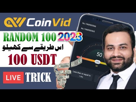 🔴 Random 100$ Game in Coinvid Earning App 2023 || Earn 100$ With Coinvid