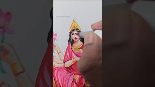 Durga maa drawing : Chandraghanta🌸  #shorts