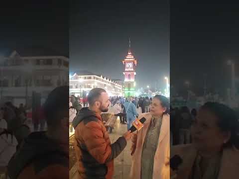 Tourist from various States enjoying at Lal Chowk.