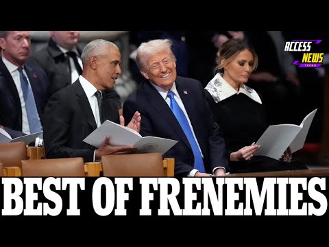 💬 Trump & Obama’s Surprising Moment at Carter’s Funeral 🇺🇸💔