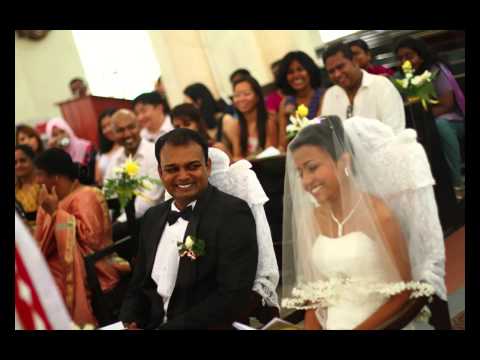 Raj weds Shireen Church Wedding Photography montage