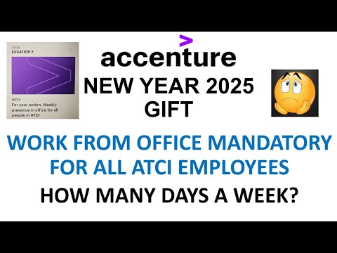 Accenture New Work from Office policy 2025 | Accenture Ends Work From Home #accenture#workfromoffice