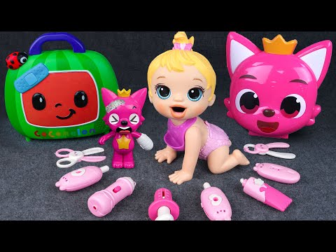 95 Minutes Pinkfong Ambulance Set, Satisfying Unboxing Doctor Toys ASMR | Tina Unboxing Toys