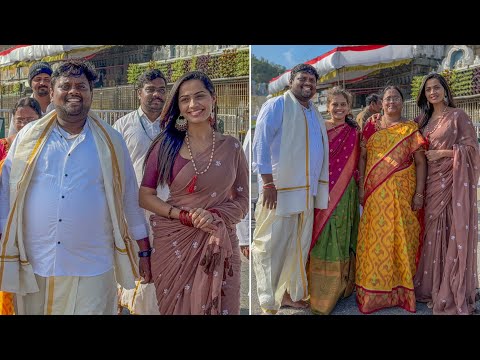 Shobhashetty and Tasty Teja at Tirumala | Tasty Teja with Family at Tirumala Temple | Endless