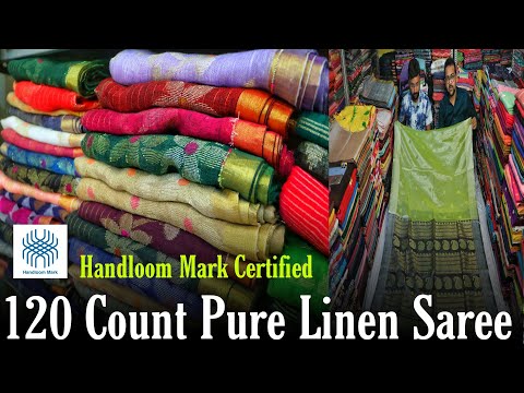 120 Count Jayshree Linen, 100 Count Pure Linen, Tissue Linen Benarasi, Pure Muslin & Chanderi Silk