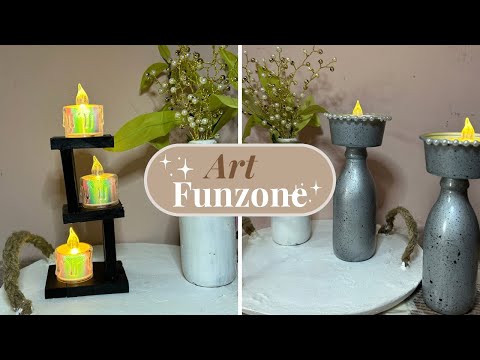 Best Out Of Waste Candle Holder| Candle Stands with Jenga Blocks | DIY Craft Idea   #bestoutofwaste