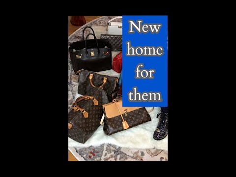 New Handbag Display Unit |  Watch me place the bags on their new shelf |  R E B E C C A  B A R T O N