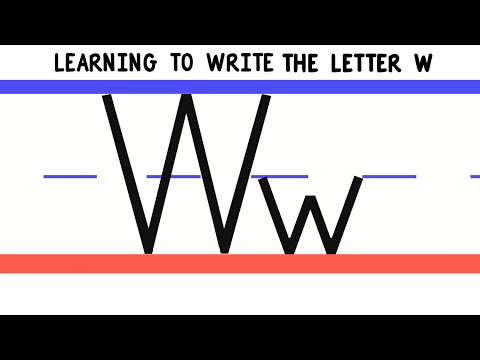 Write the Letter W - ABC Writing for Kids - Alphabet Handwriting by 123ABCtv