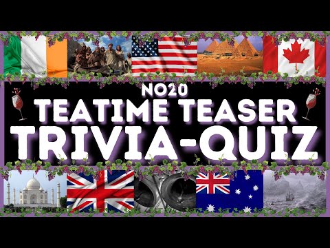 Teatime Teaser - General Knowledge Trivia/Quiz No20 - 11 Questions & Answers Quiz/Trivia #quiz