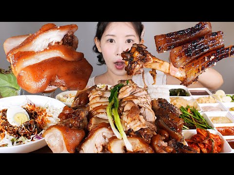 족마카세🐷 쫀득탱글 족발 돼지껍데기 완전 味味 완미족발 먹방 Jokbal (Pigs Feet) [eating show] mukbang korean food