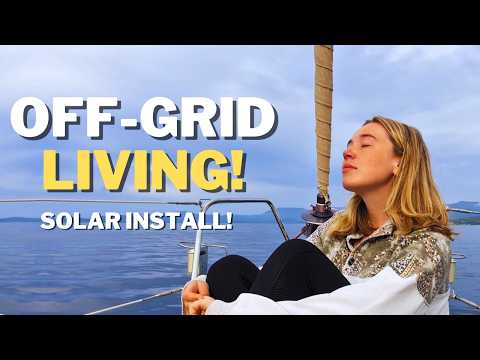 OFF GRID Boat Solar Power + Lithium Battery UPGRADE | Ionian Islands 🇬🇷🔋