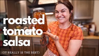 Roasted Tomato Salsa | the BEST fresh salsa recipe