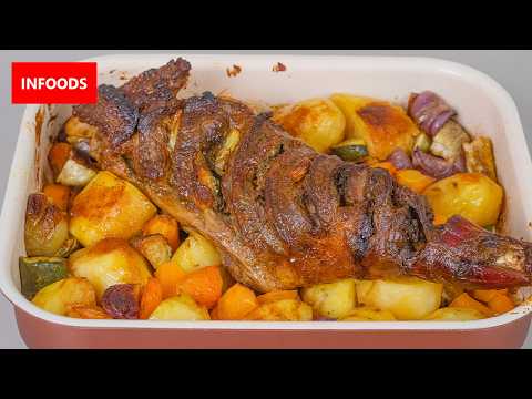 Oven Roasted Goat Recipe | How to Cook Goat Meat | Infoods