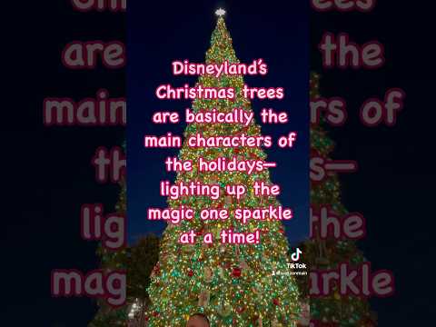 Disneyland and DCA’s Christmas trees all lit up are definitely a must see #disney #disneyholiday