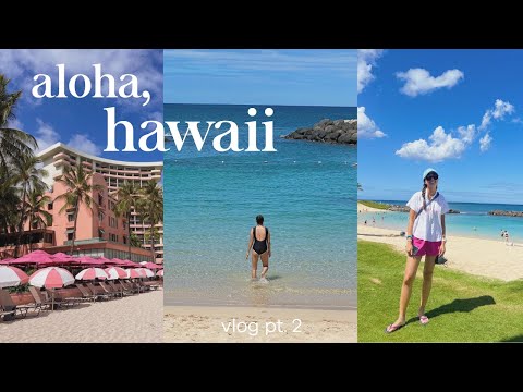 hawaii vlog 2022 pt. 2 | oahu travel vlog, kaneohe sandbar, ko olina, duke's, 하와이 오아후 브이로그 🏄🏻‍♀️🏖