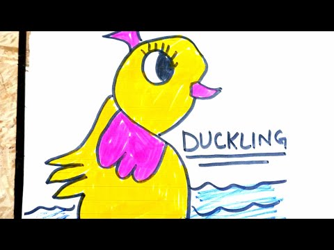 Draw Duckling With S For Kids||Easy Drawing||#drawing#drawingforkids #coloring #colour #colouringfun