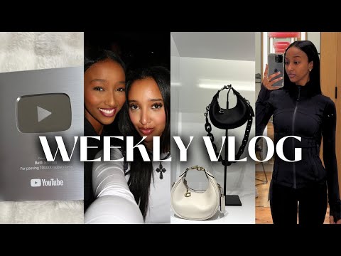 WEEKLY VLOG: UNBOXING MY 100K PLAQUE❤️ FUN W/ FRIENDS, MY 1ST SEW IN, MORE BLESSINGS + MORE