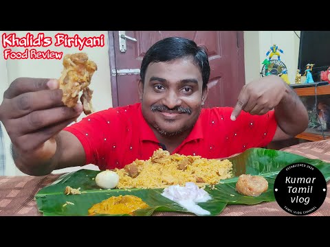 khalids briyani | khalids biriyani chrompet | food review | food review tamil | street food | food