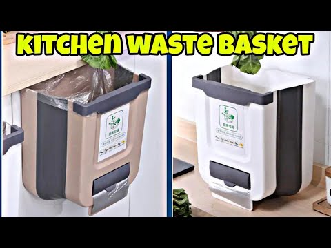 Kitchen collapsible trash can