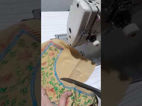 Embroidered Neck sewing tips #shorts #ytshorts