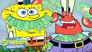 Mr. Krabs' CHEAPEST Moments Ever 🤑 | 60 Minute Compilation | SpongeBob