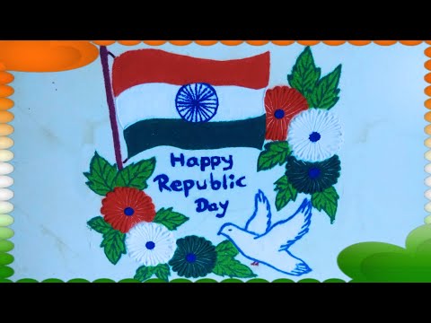 प्रजासत्ताक दिन स्पेशल रांगोळी ,Republic Day special Rangoli design