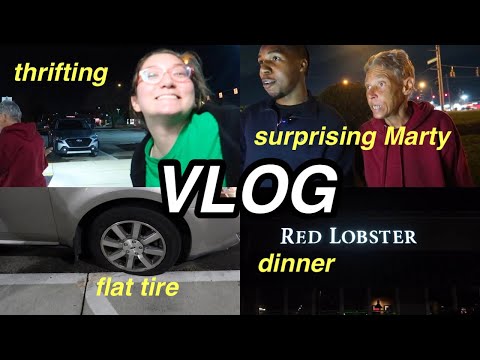 VLOG: we are stuck in the middle of Dayton with a flat tire