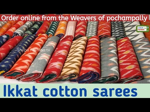 Spcl Summer Ikkat cotton sarees | Mercirized #cottonsarees - Pochampally ikkat cotton | Order online