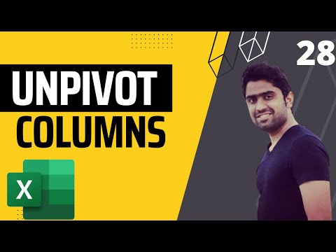 UnPivot Columns in Excel Power Query | Power Query Tutorial 2022