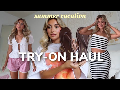 SUMMER VACATION TRY-ON HAUL *picking out outfits for a trip*!