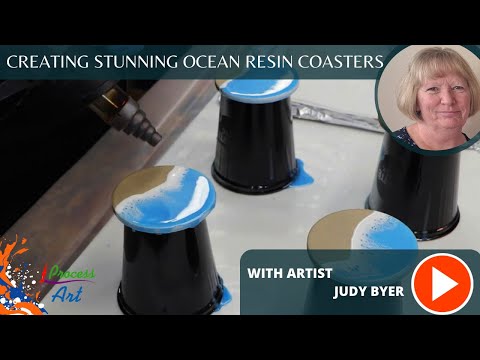 Creating Stunning Ocean Resin Coasters: Step-by-Step with Judy Byer