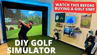 How To Build Your Dream Golf Simulator To Fit Your Space & Budget | Don't Overspend | Easy DIY Guide