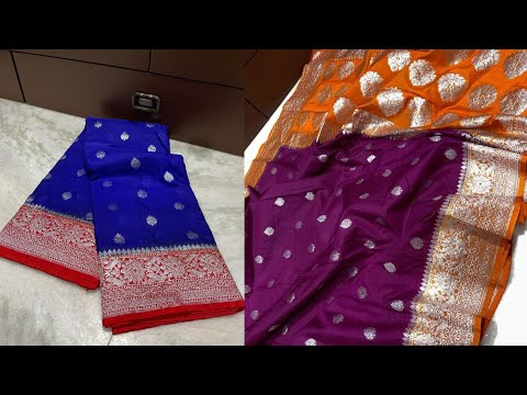 Banarasi khaddi georgette saree design very beautiful collection