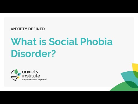 What is Social Phobia Disorder and how is it treated?