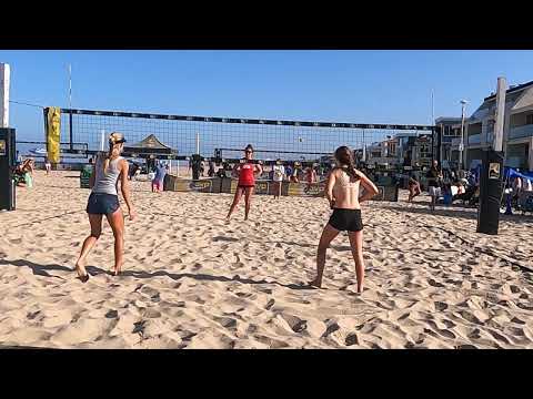 2022 AVPJunior Nationals - Girls 18U Silver Bracket - Crenshaw/Zuffelato vs Edwards/Schrock Set 1