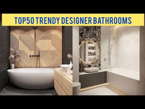 TOP 50 trendy designer bathrooms | modern bathroom design | bathroom color selection | Shower Design