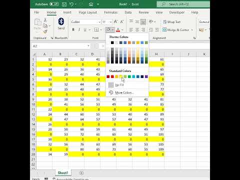 Add 0 in Blank Cell in Excel