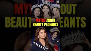 Myths about beauty pageants 👸#urvashirautela #beautiful #makeup #girl #shortsvideo