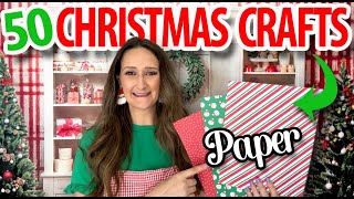 *50* BEST Christmas paper crafts!  ❤️ Family Friendly ❤️ Budget Friendly | Dollar Tree DIYs 2024