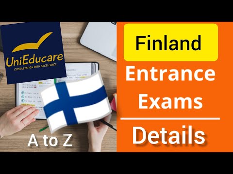 Finland Entrance Exam A-Z Details #finlandstudy #studentvisa #finlandstudy #studyabroad #study