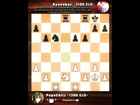 PepeEditz vs Classroom of the Elite in Chess #shorts