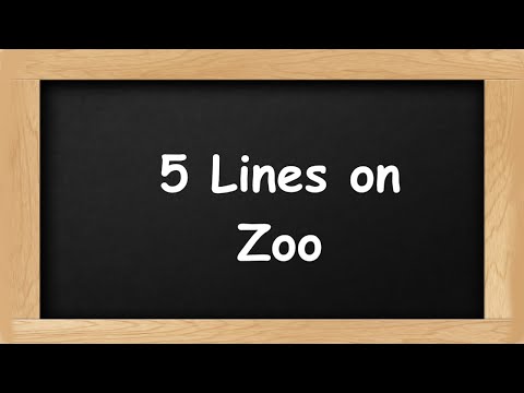 Zoo Short 5 Lines in English || 5 Lines Essay on Zoo