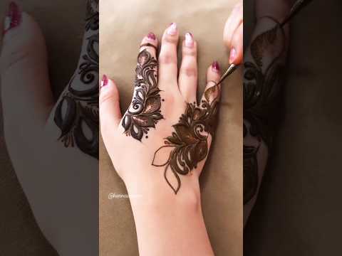 beautiful hand Mehendi | learn mehendi🤍 #turkishmehndi ##arabicmehndi #easymehendidesign