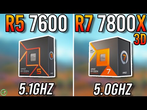 Ryzen 5 7600 vs Ryzen 7 7800X3D - Tested in 2024